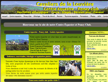 Tablet Screenshot of cavaliersdelalouviere.com